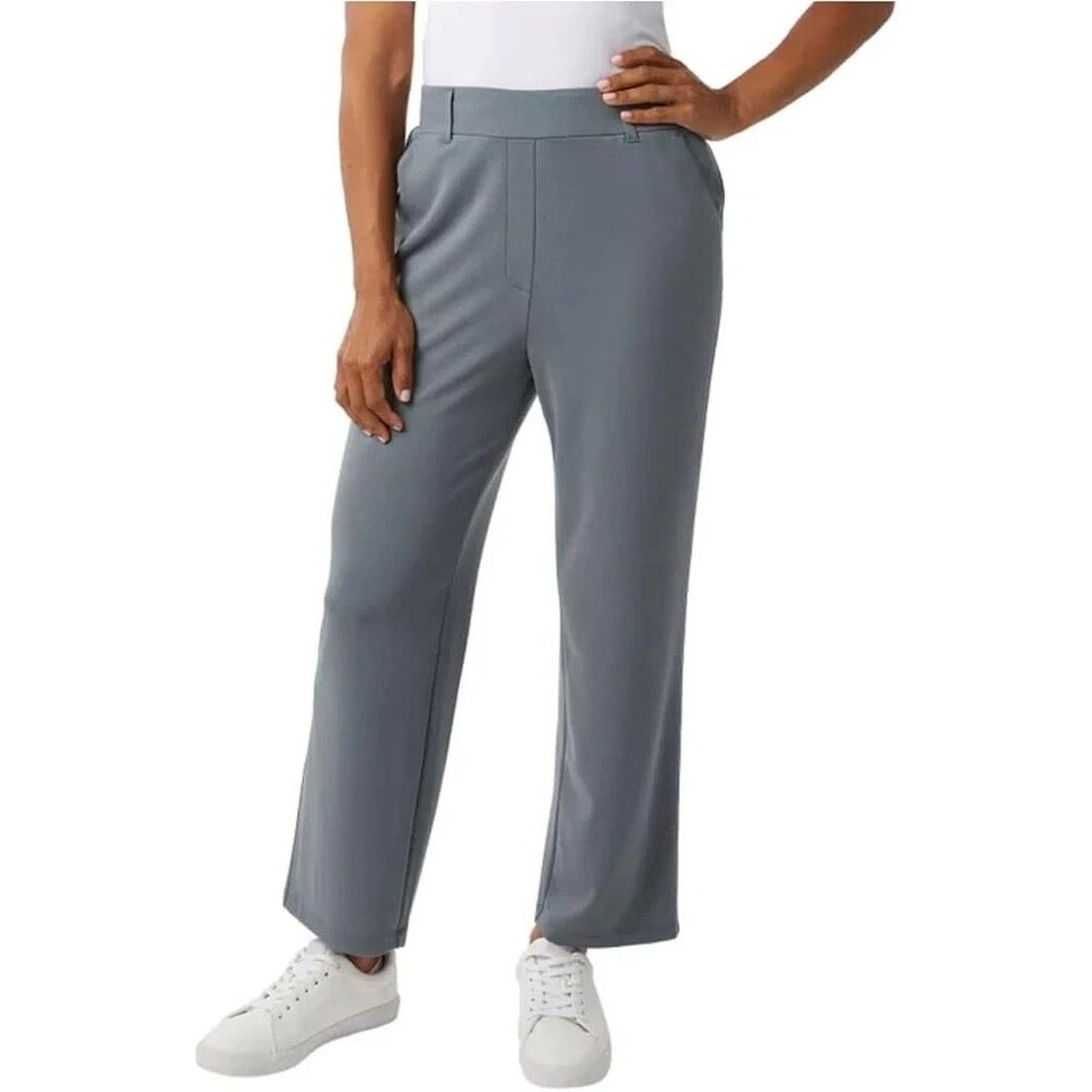 32 Degrees Cool Stretch Twill Pull On Pants Blue Pockets Women’s XL Career